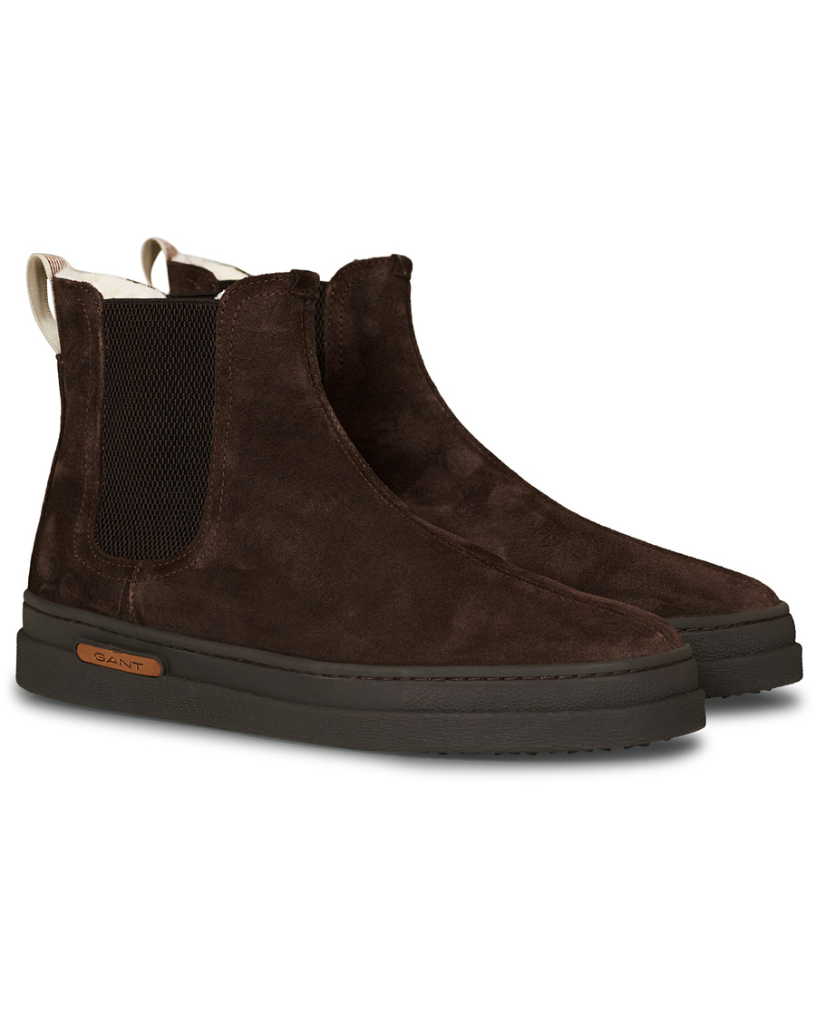 Herre | GANT Cloyd Shearling Chelsea Boot Dark Brown Suede | GANT | Cloyd Shearling Chelsea Boot Dark Brown Suede