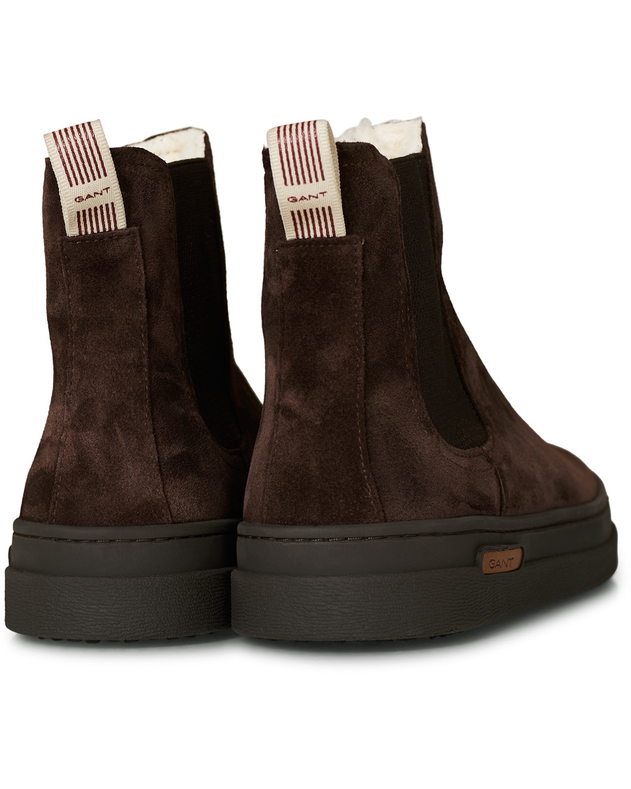Herre | GANT Cloyd Shearling Chelsea Boot Dark Brown Suede | GANT | Cloyd Shearling Chelsea Boot Dark Brown Suede