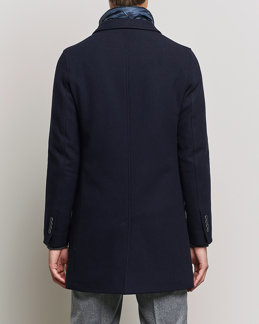 Herre | Jakker | Herno | Wool Zip Coat Navy