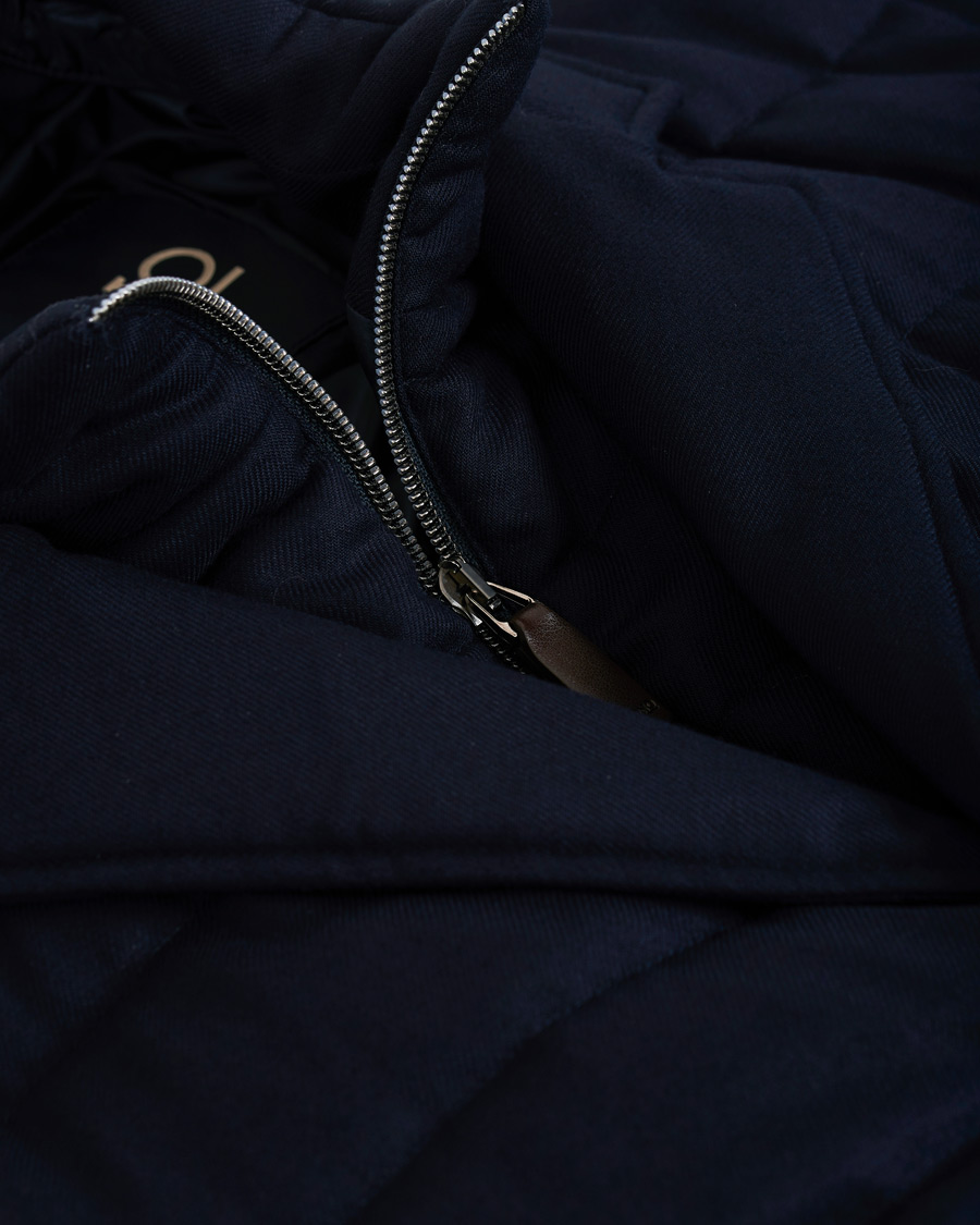 Herre | Jakker | Herno | Flannel Down Jacket Navy