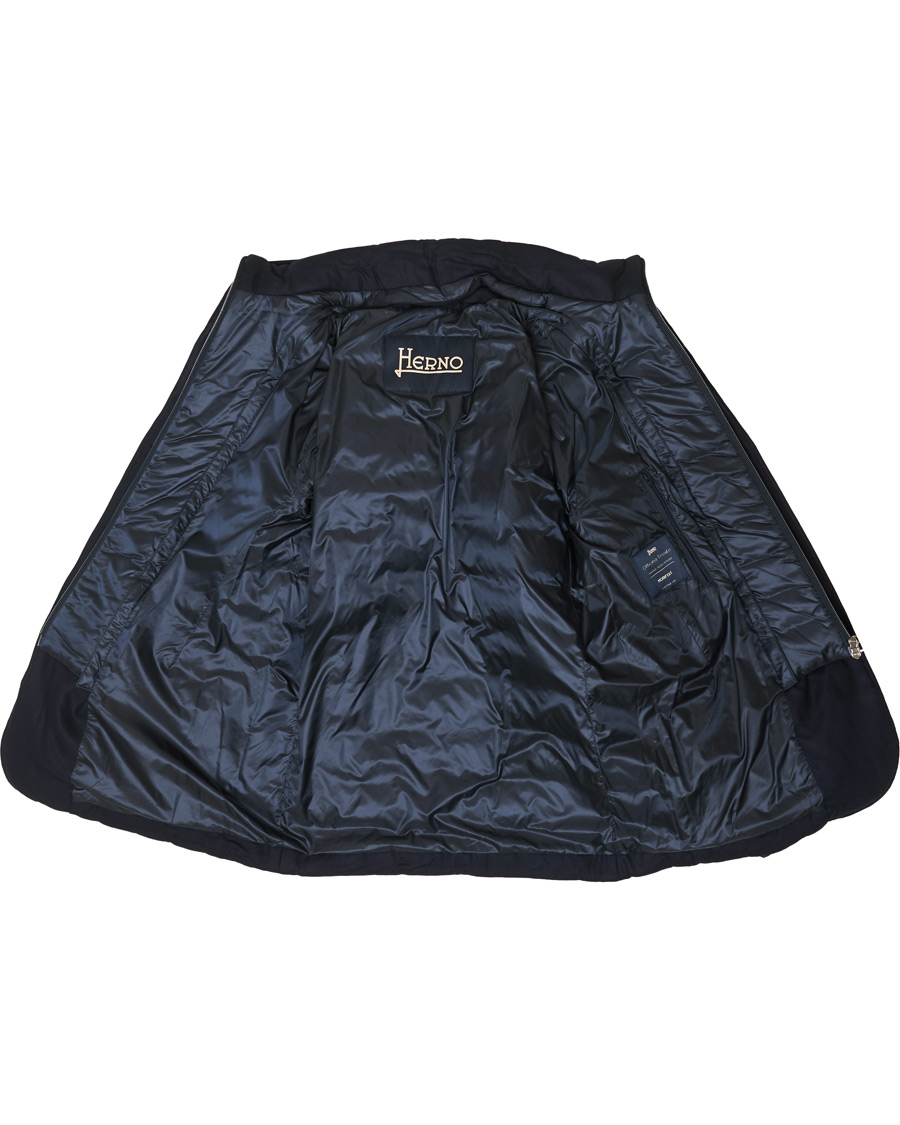 Herre | Jakker | Herno | Flannel Down Jacket Navy