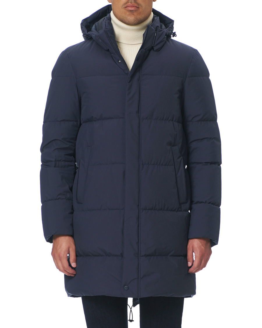 Herre | Jakker | Herno | Laminar Long Down Coat Navy