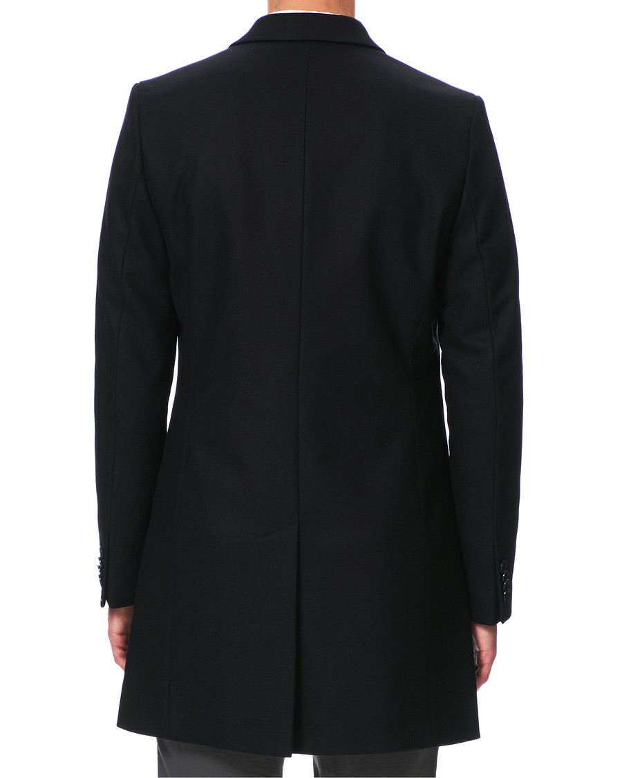 Herre | Jakker | J.Lindeberg | Wolger Compact Melton Coat Black