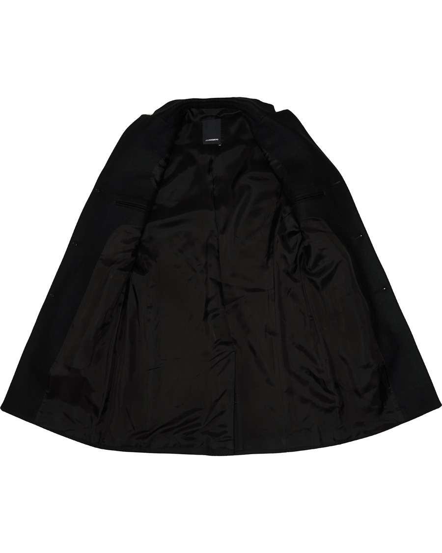 Herre | Jakker | J.Lindeberg | Wolger Compact Melton Coat Black