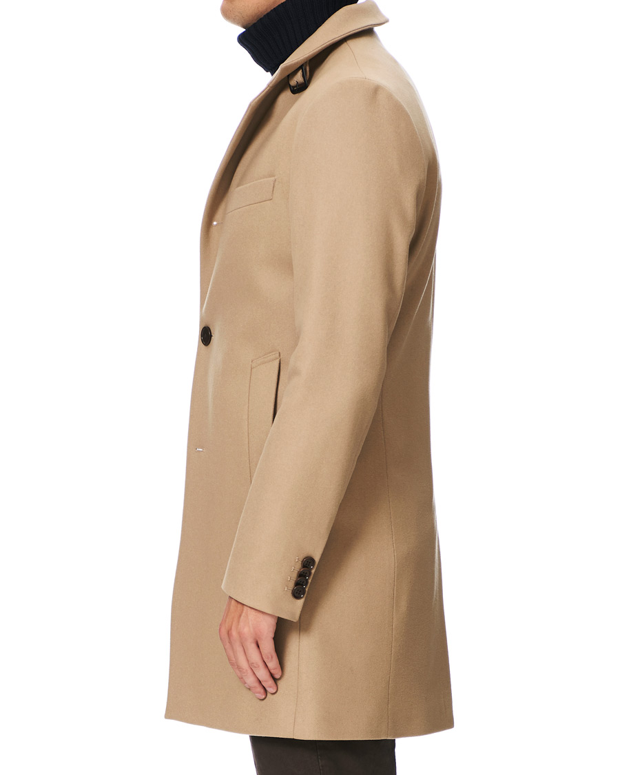 Herre | Jakker | J.Lindeberg | Holger Compact Melton Coat Sand