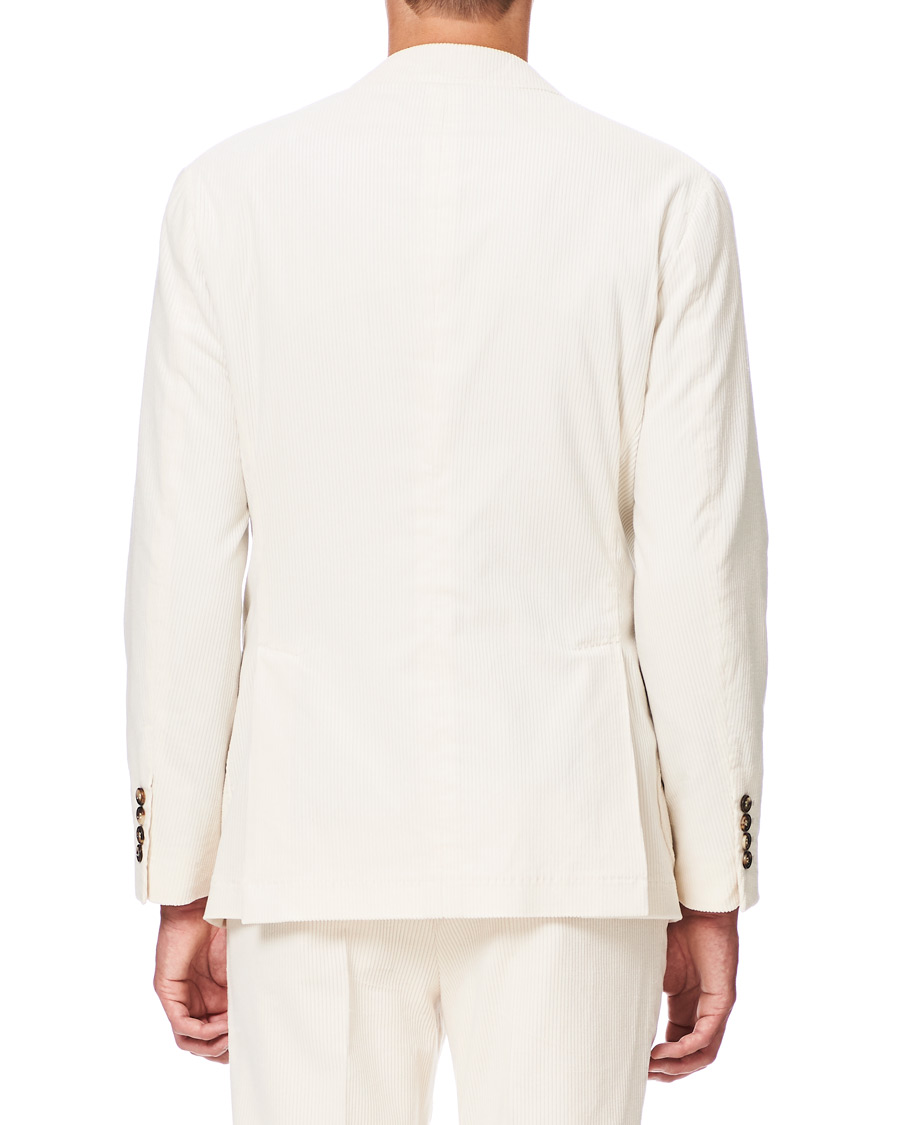 Herre | Dressjakker | Brunello Cucinelli | Sea Island Cotton Corduroy Blazer Winter White