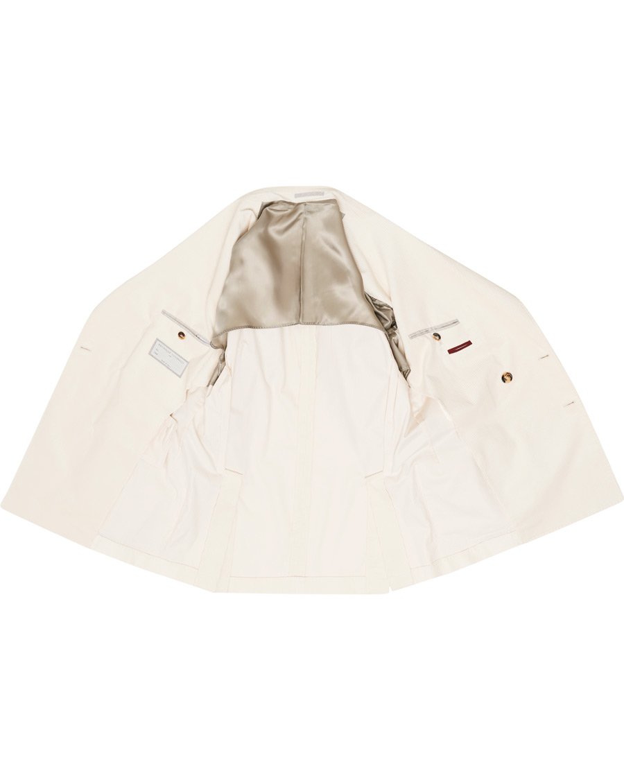 Herre | Dressjakker | Brunello Cucinelli | Sea Island Cotton Corduroy Blazer Winter White