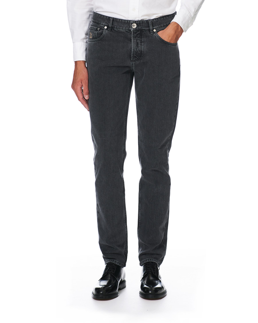 Herre | Jeans | Brunello Cucinelli | Traditional Fit 5-Pocket Jeans Medium Grey