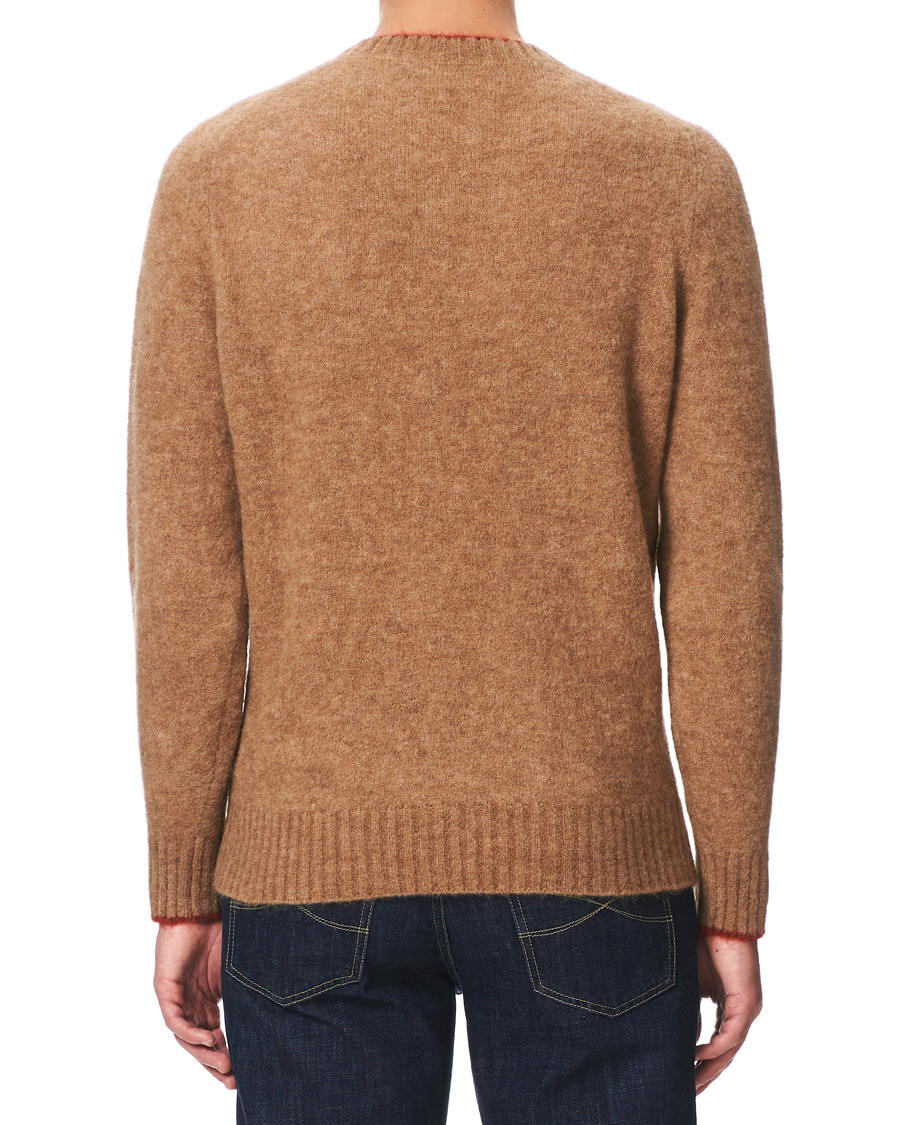 Herre | Gensere | Brunello Cucinelli | Soft Mohair Crew Neck Sweater Brown