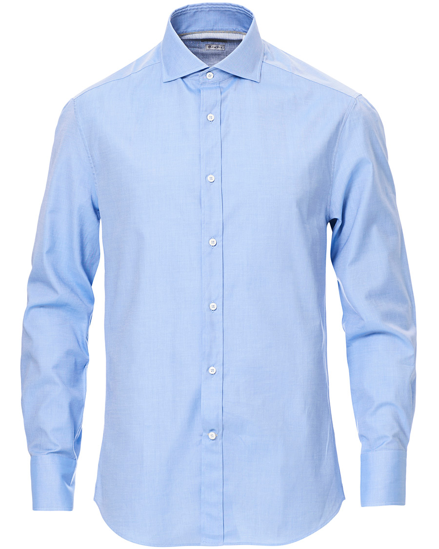 Herre | Skjorter | Brunello Cucinelli | Slim Fit Twill Shirt Blue