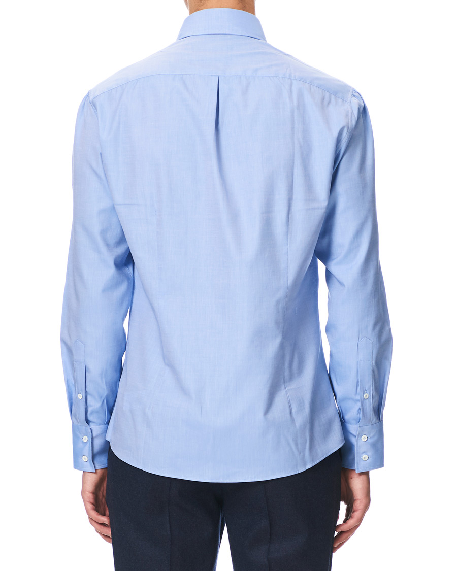 Herre | Skjorter | Brunello Cucinelli | Slim Fit Twill Shirt Blue