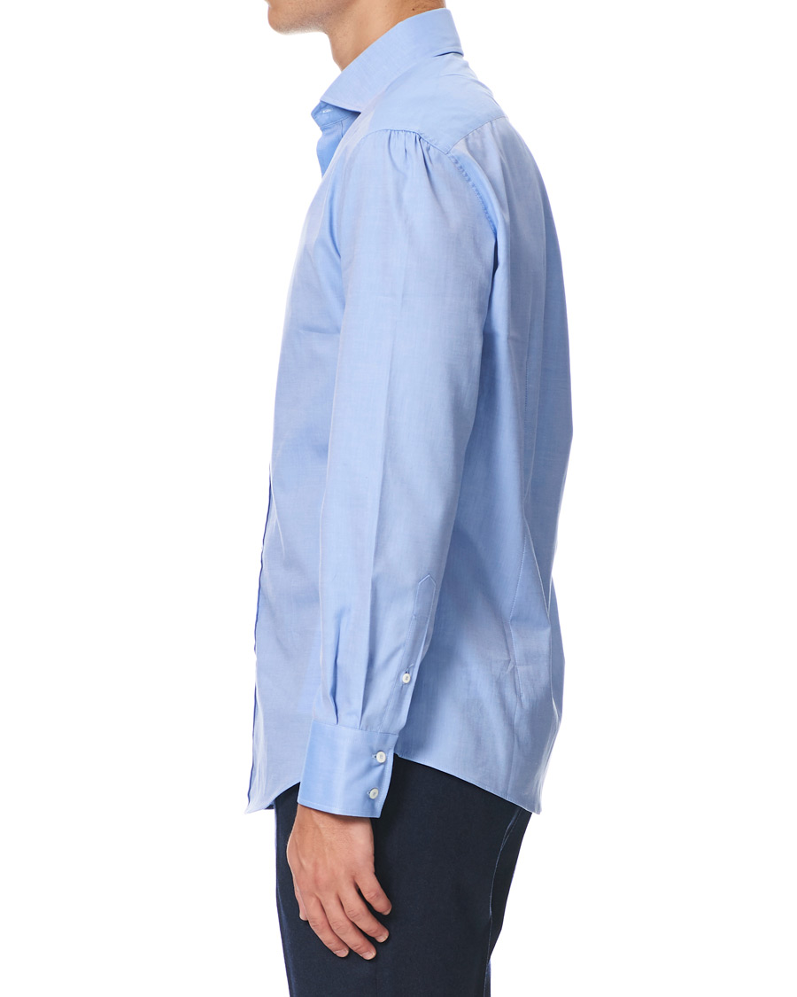 Herre | Skjorter | Brunello Cucinelli | Slim Fit Twill Shirt Blue