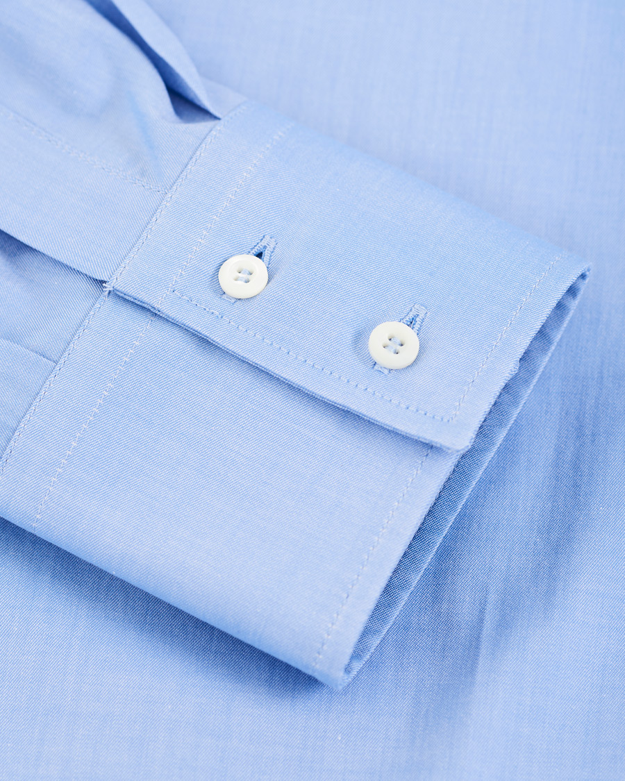 Herre | Skjorter | Brunello Cucinelli | Slim Fit Twill Shirt Blue