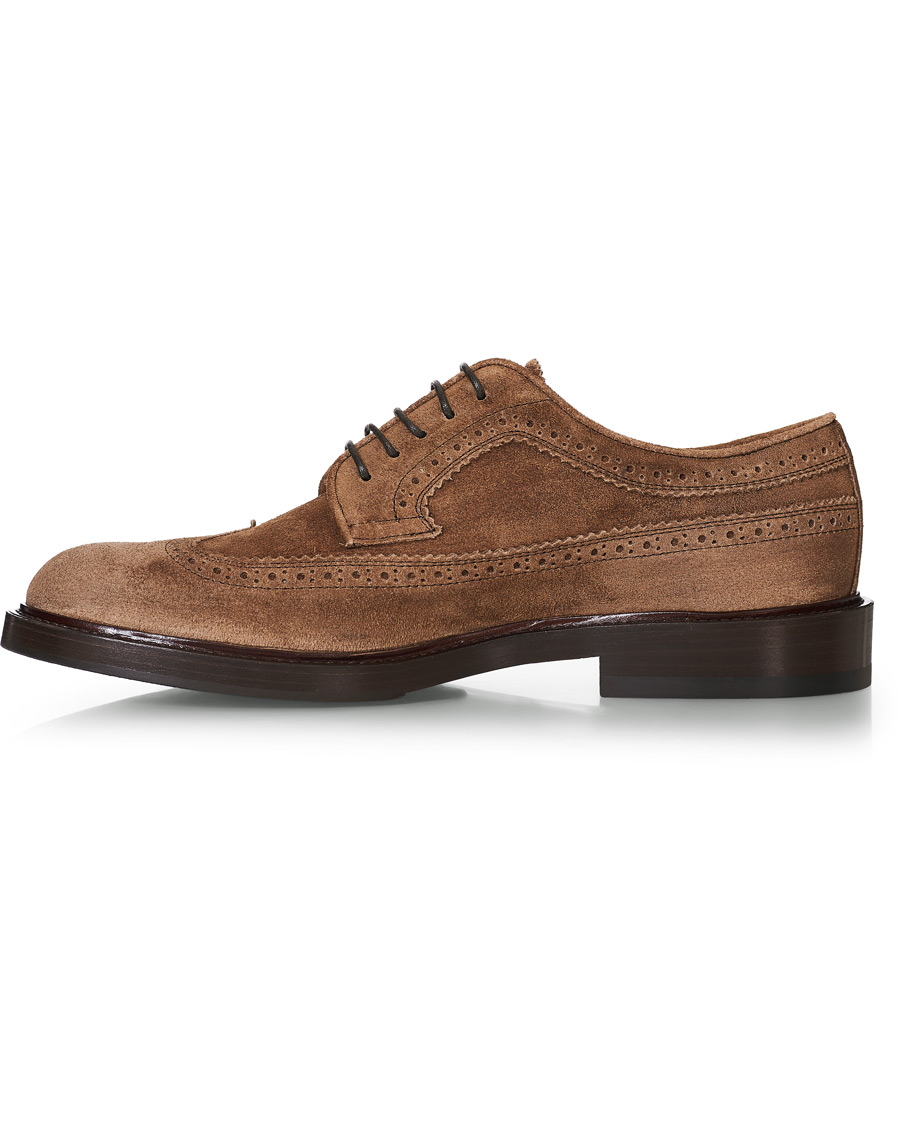 Herre | Brunello Cucinelli Longwing Brogue Brown Suede | Brunello Cucinelli | Longwing Brogue Brown Suede