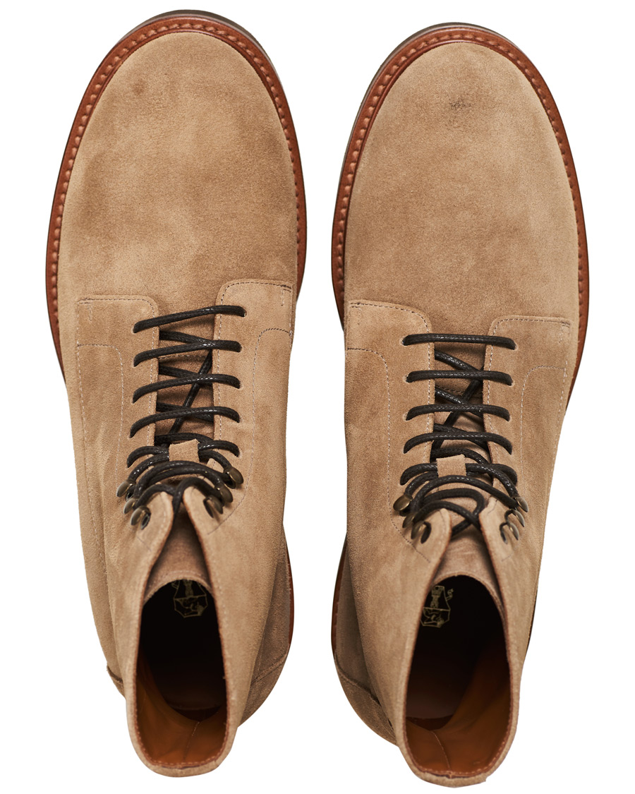 Herre | Brunello Cucinelli Plain Toe Leather Boot Sand Suede | Brunello Cucinelli | Plain Toe Leather Boot Sand Suede