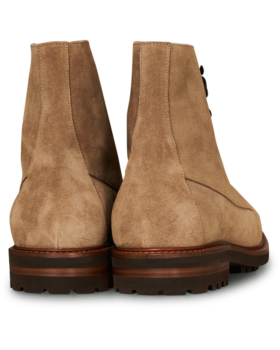 Herre | Brunello Cucinelli Plain Toe Leather Boot Sand Suede | Brunello Cucinelli | Plain Toe Leather Boot Sand Suede