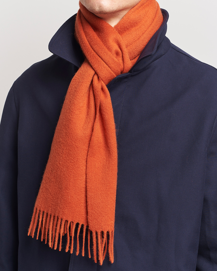 Herre |  | Amanda Christensen | Merino Wool Scarf Orange