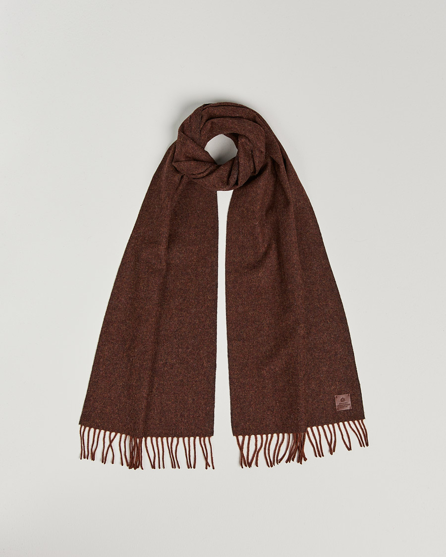 Herre | Amanda Christensen Merino Wool Scarf Rost Melange | Amanda Christensen | Merino Wool Scarf Rost Melange