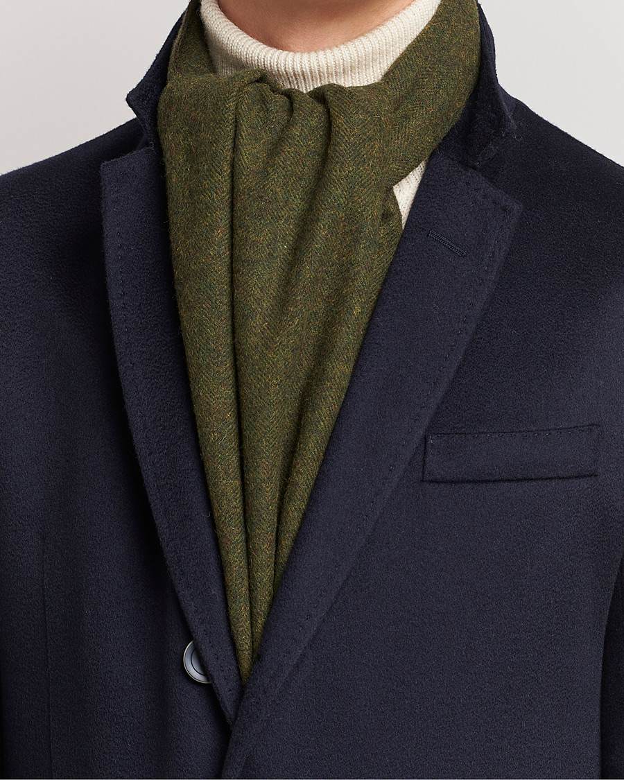 Herre | Amanda Christensen Merino Wool Scarf Green Melange | Amanda Christensen | Merino Wool Scarf Green Melange