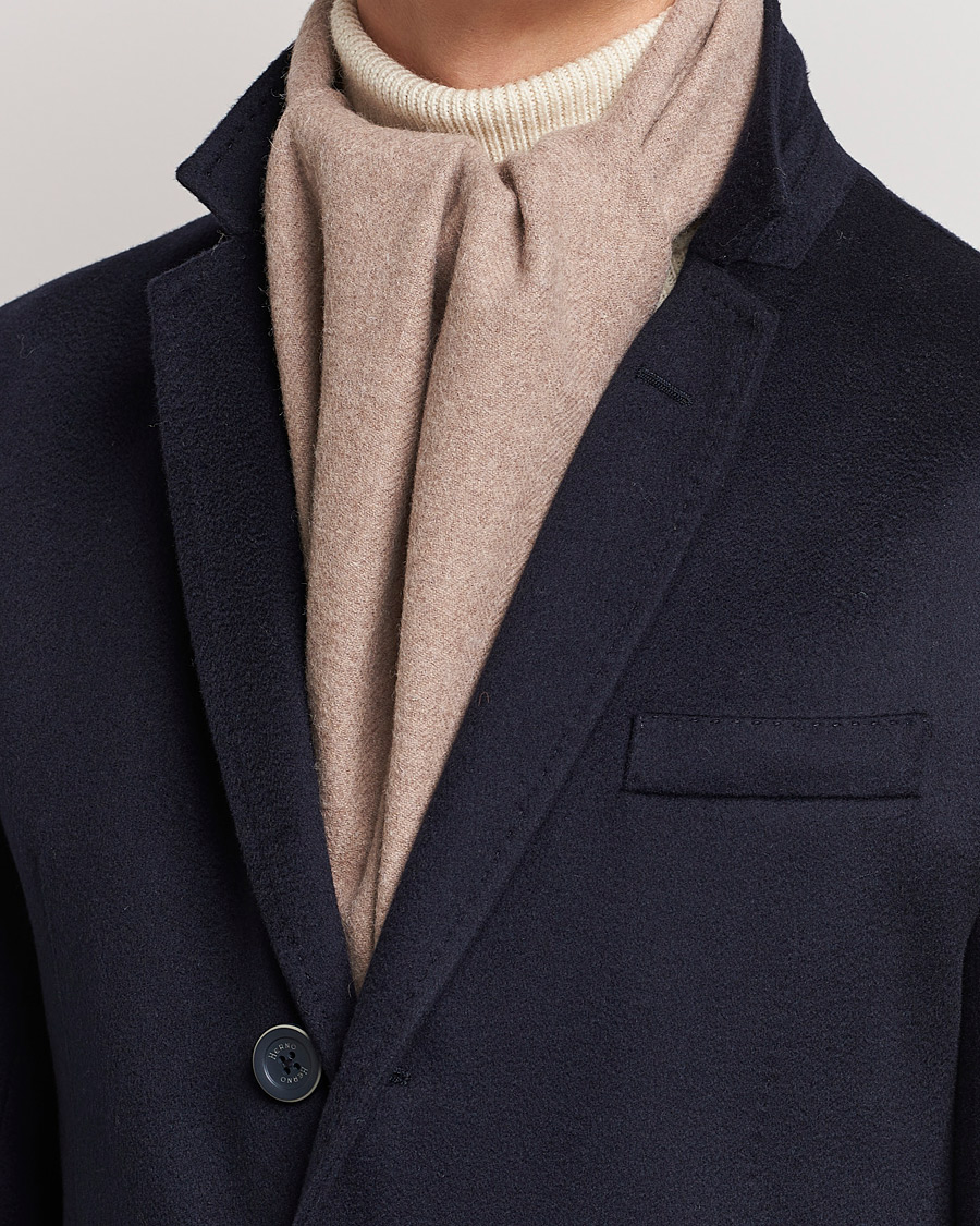 Herre |  | Amanda Christensen | Merino Wool Scarf Beige Melange