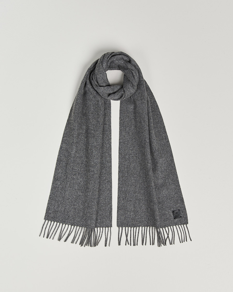 Herre | Amanda Christensen Wool Scarf Grey Melange | Amanda Christensen | Wool Scarf Grey Melange