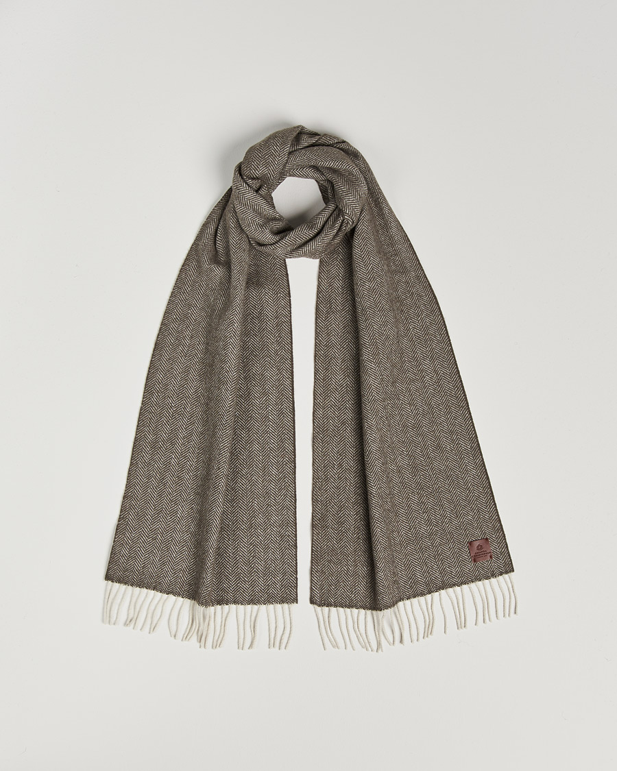Herre | Amanda Christensen Merino Wool Herringbone Olive | Amanda Christensen | Merino Wool Herringbone Olive
