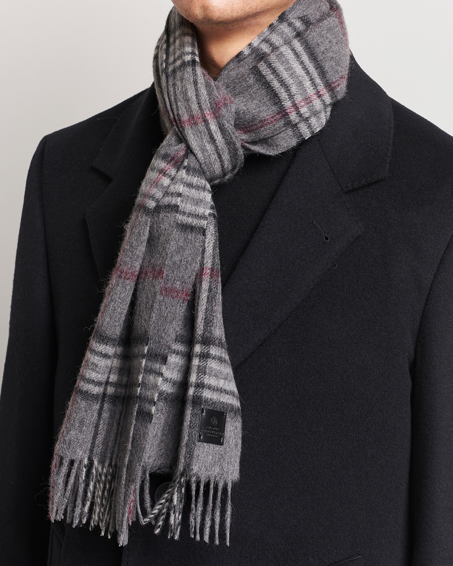 Herre | Amanda ChristensenWool Check ScarfGrey | Amanda Christensen | Amanda ChristensenWool Check ScarfGrey
