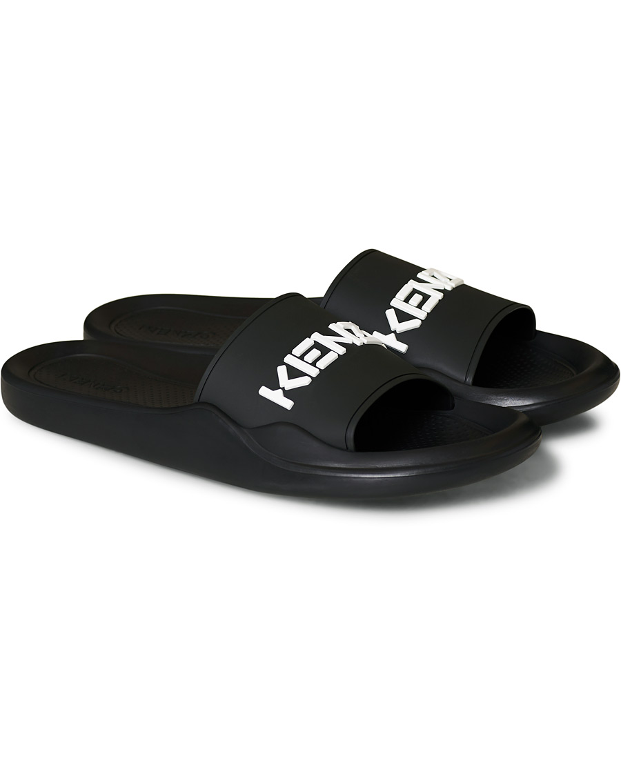 Herre | KENZO Pool Mules Logo Black | KENZO | Pool Mules Logo Black