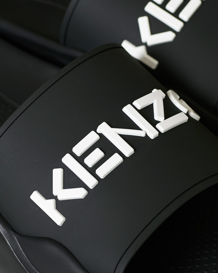 Herre | KENZO Pool Mules Logo Black | KENZO | Pool Mules Logo Black