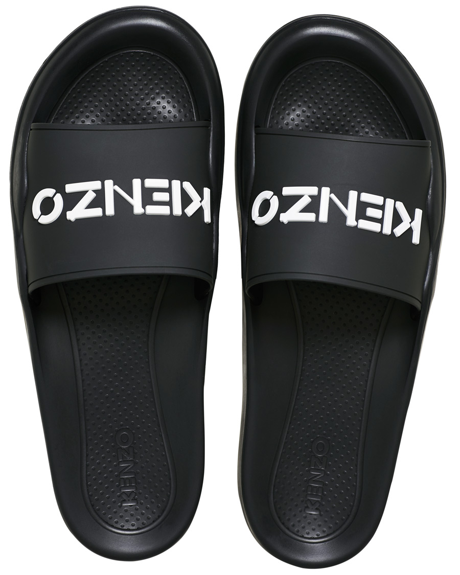 Herre | KENZO Pool Mules Logo Black | KENZO | Pool Mules Logo Black