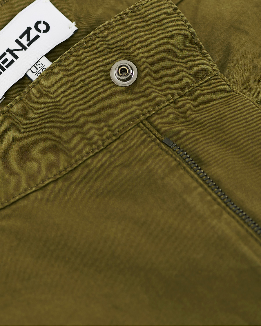 Herre | Bukser | KENZO | Utilitarian Cargo Trousers Green