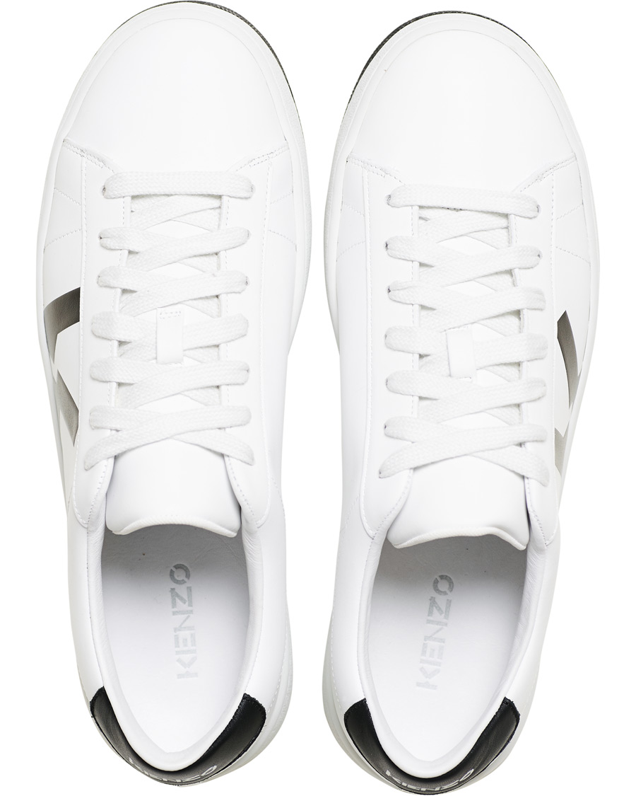 Herre | KENZO K-Logo Lace Up Sneaker White | KENZO | K-Logo Lace Up Sneaker White