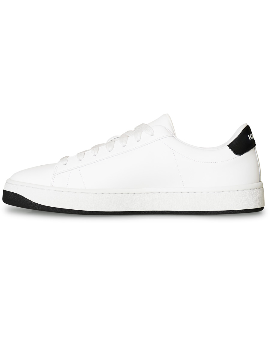Herre | KENZO K-Logo Lace Up Sneaker White | KENZO | K-Logo Lace Up Sneaker White