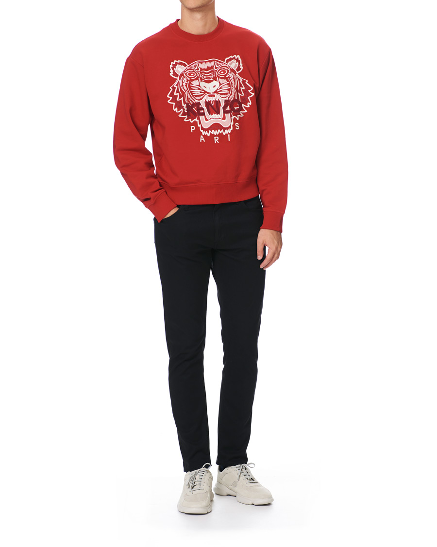 Herre | Gensere | KENZO | Icon Tiger Crew Neck Sweatshirt Red