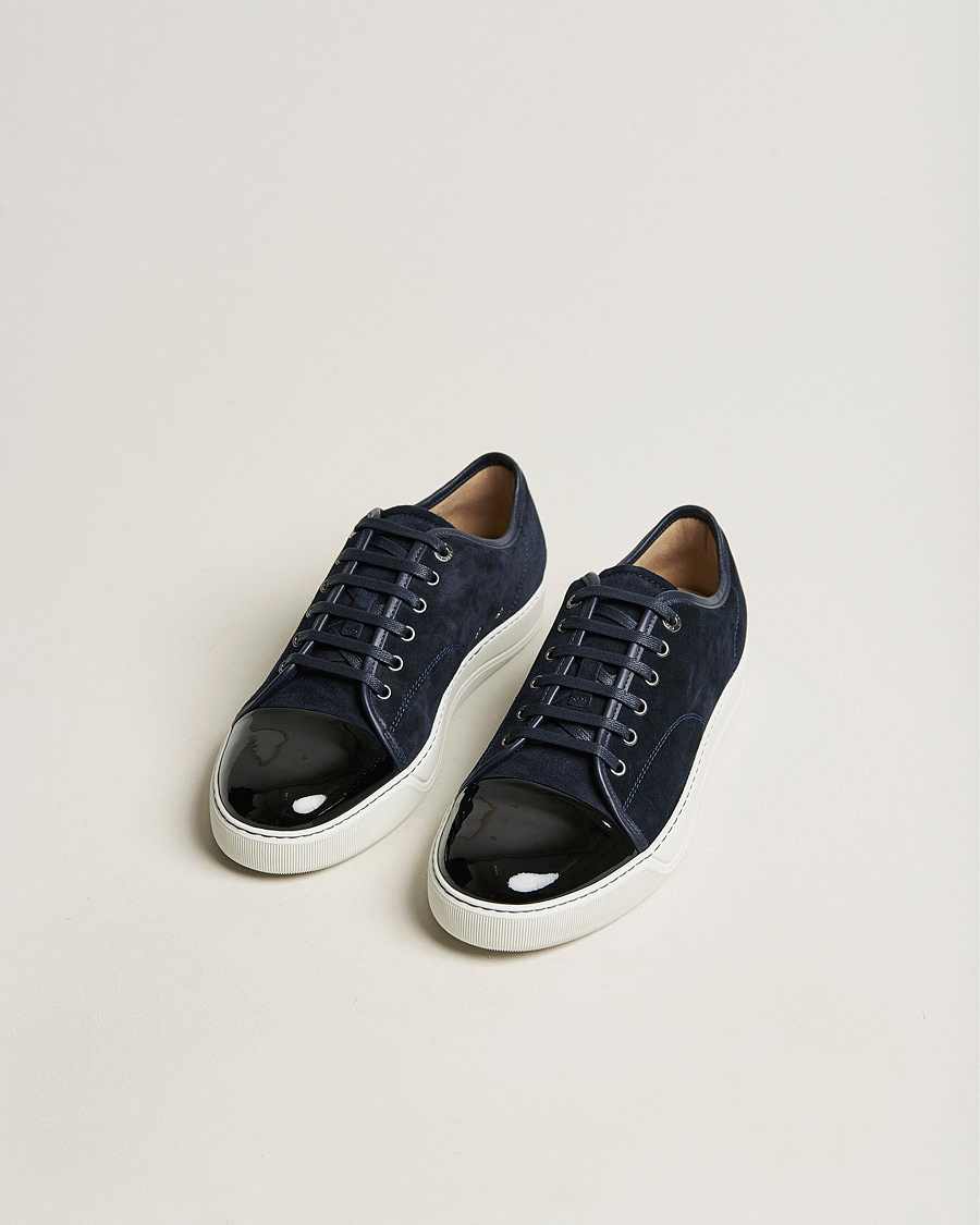 Herre | Sommer | Lanvin | Patent Cap Toe Sneaker Navy