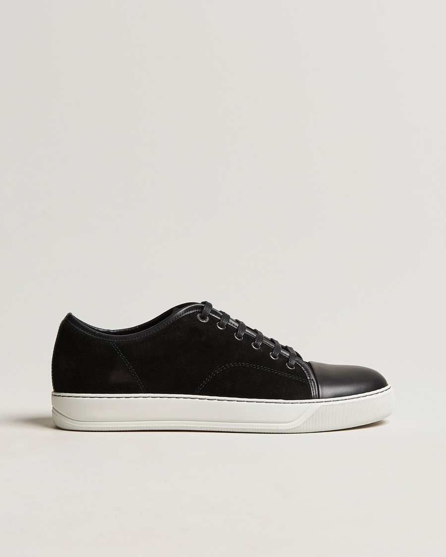 Herre |  | Lanvin | Nappa Cap Toe Sneaker Black