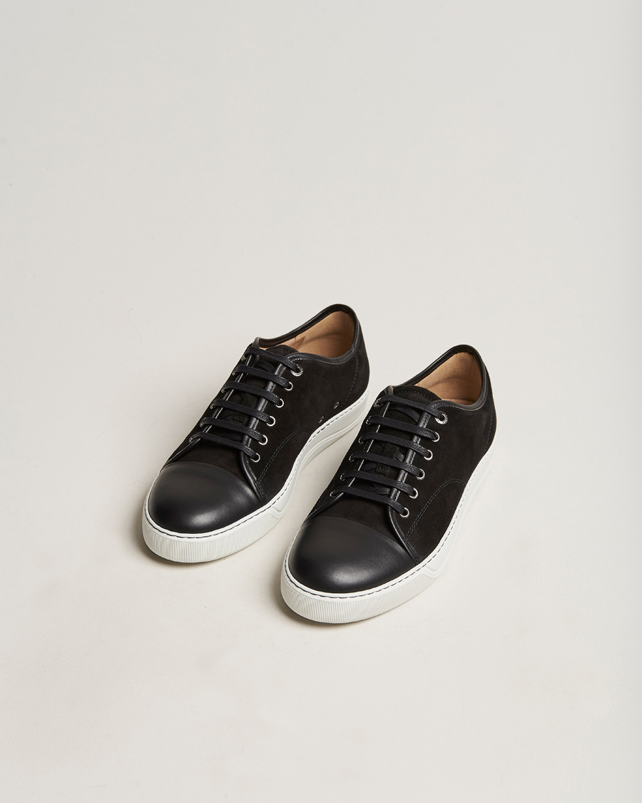 Herre |  | Lanvin | Nappa Cap Toe Sneaker Black