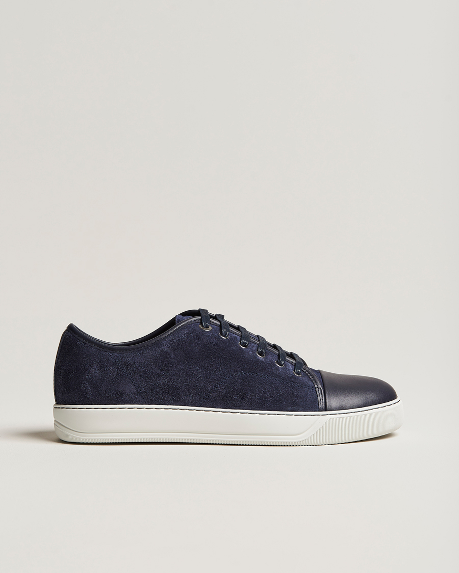 Herre |  | Lanvin | Nappa Cap Toe Sneaker Navy