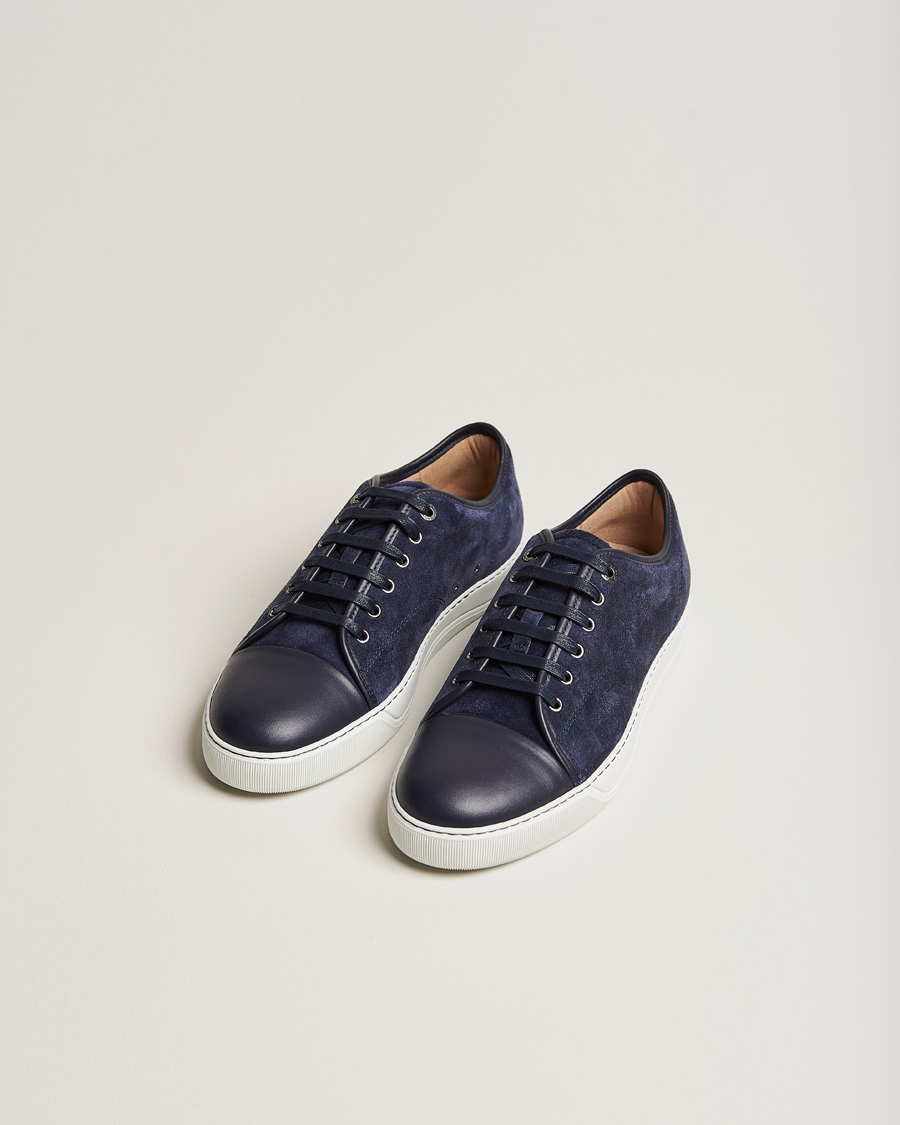 Herre | Luxury Brands | Lanvin | Nappa Cap Toe Sneaker Navy