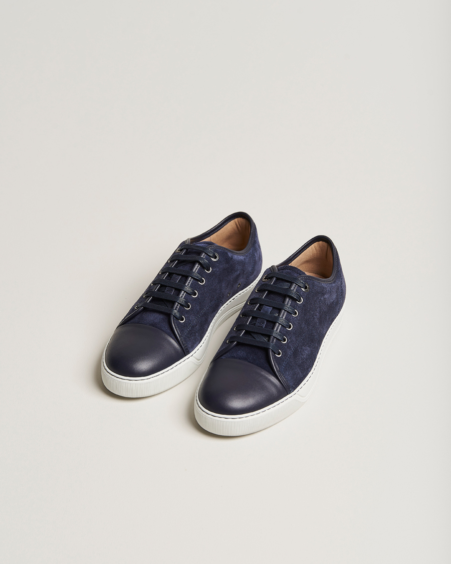 Herre | Sko i mokka | Lanvin | Nappa Cap Toe Sneaker Navy