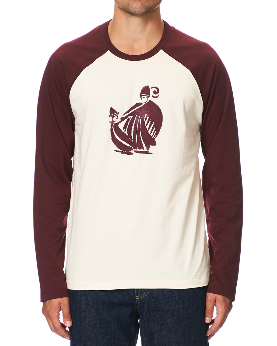 Herre | T-Shirts | Lanvin | Long Sleeve Logo Tee Garnet