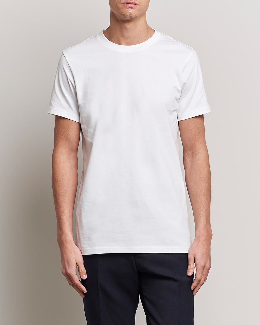 Herre |  | Bread & Boxers | Crew Neck Regular T-Shirt White