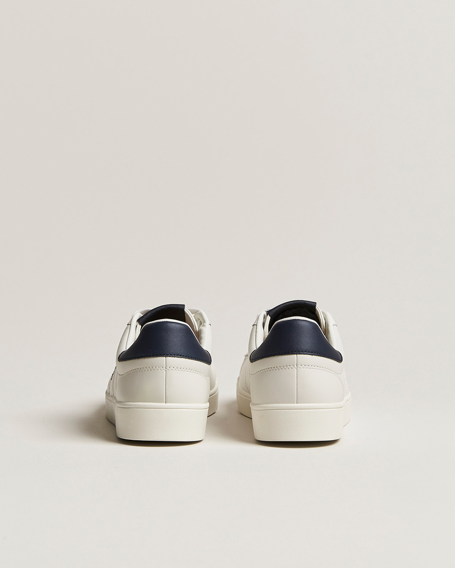 Herre | Fred Perry Spencer Leather Sneakers Porcelain/Navy | Fred Perry | Spencer Leather Sneakers Porcelain/Navy