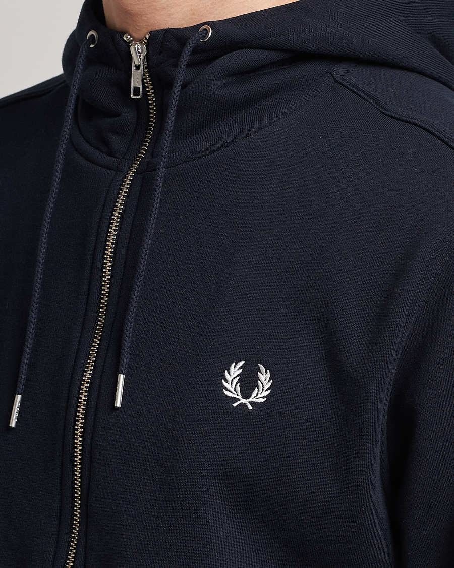 Herre | Gensere | Fred Perry | Full Zip Hooded Sweatshirt Navy
