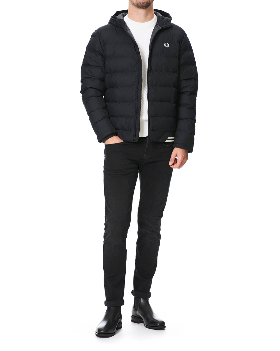 Herre | Jakker | Fred Perry | Hooded Insulated Padded Jacket Black