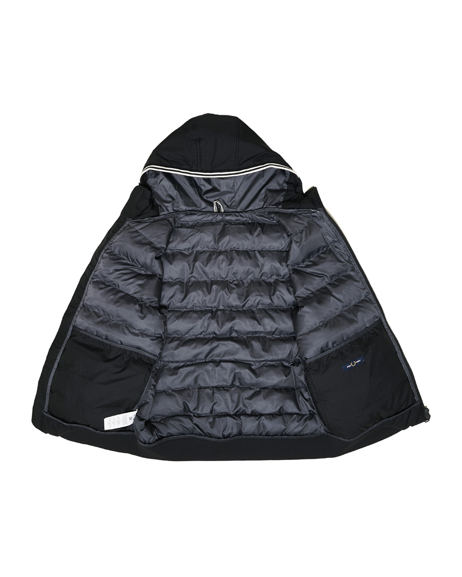 Herre | Jakker | Fred Perry | Hooded Insulated Padded Jacket Black