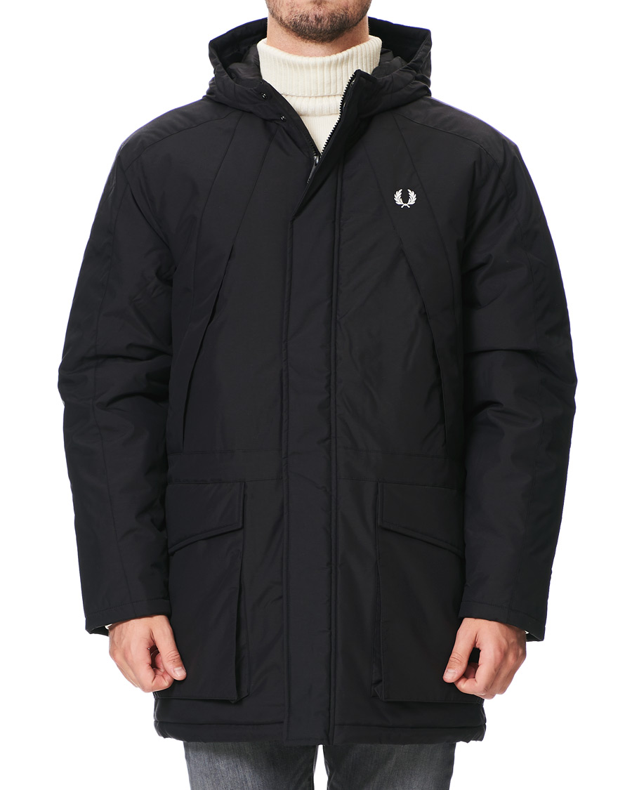 Herre | Jakker | Fred Perry | Padded Zip Parka Black
