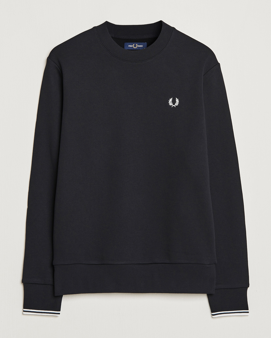 Herre | Gensere | Fred Perry | Crew Neck Sweatshirt Black