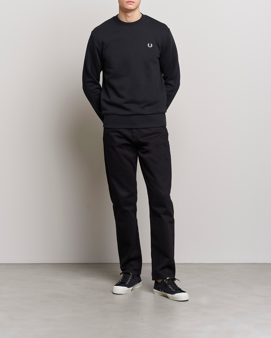 Herre | Gensere | Fred Perry | Crew Neck Sweatshirt Black