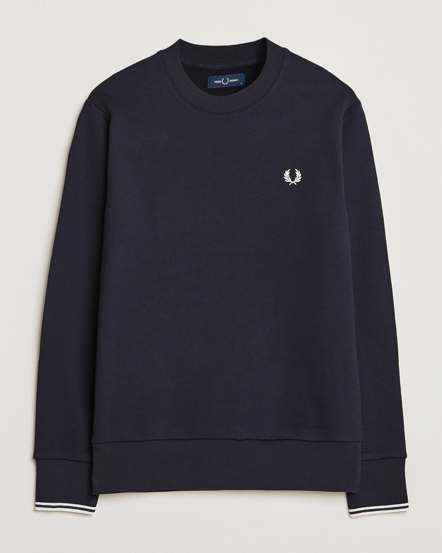Herre | Fred Perry | Fred Perry | Crew Neck Sweatshirt Navy